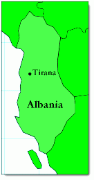 Cartina dell'Albania
