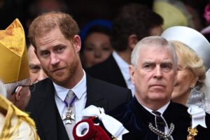 Harry e Andrea all'incoronazione di Carlo III