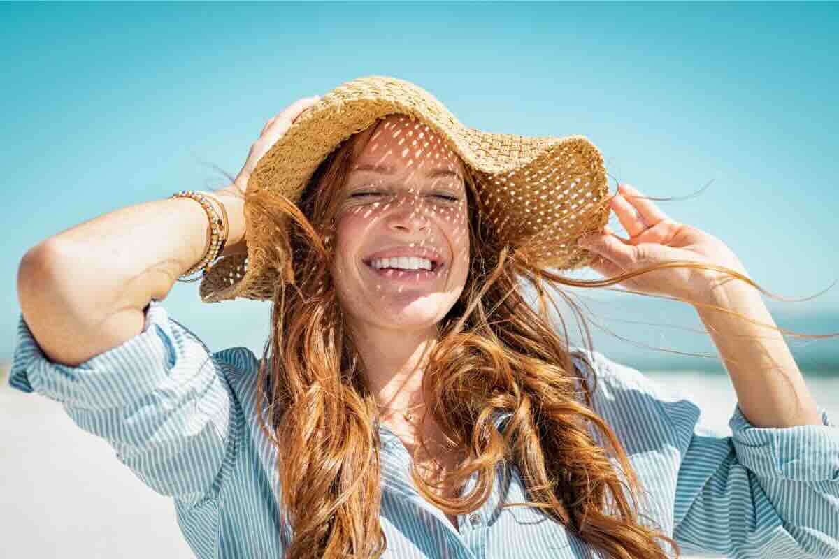 Donna in spiaggia 