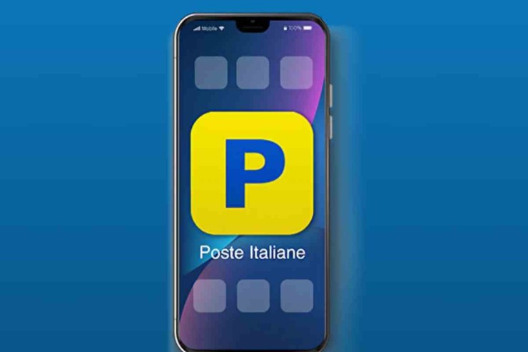 Telefono con app Poste 